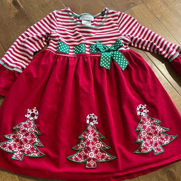 Other - Bonnie Jean girls dress size 4 t red white Christmas